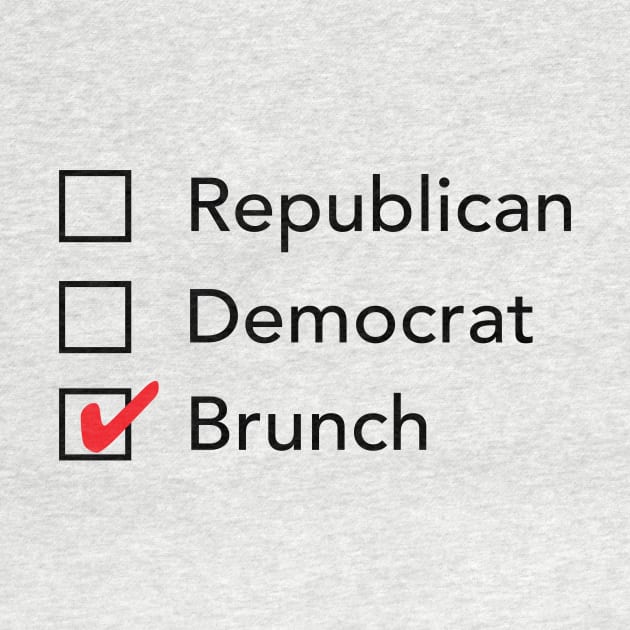 Republican Democrat Brunch by zubiacreative